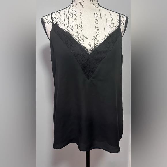 🖤Socialite Women’s Lace Trim Cami - Size M, Black 🖤 - Picture 10 of 11